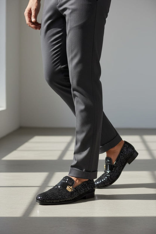 Single Monk Strap | Leather sole | Designed Single Monk with Black Color