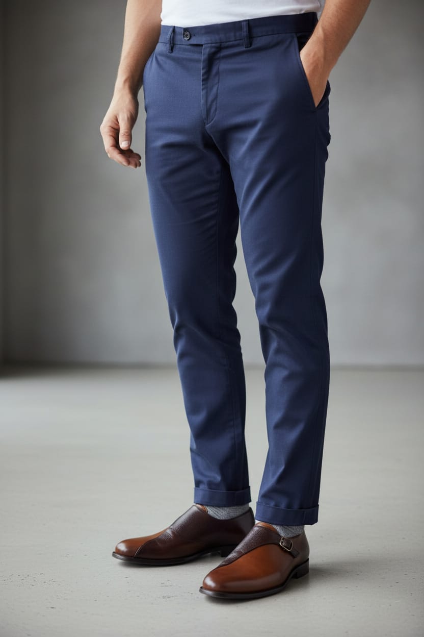 Single Monk Strap | Leather sole | Styled with Double Layer in Brown Color