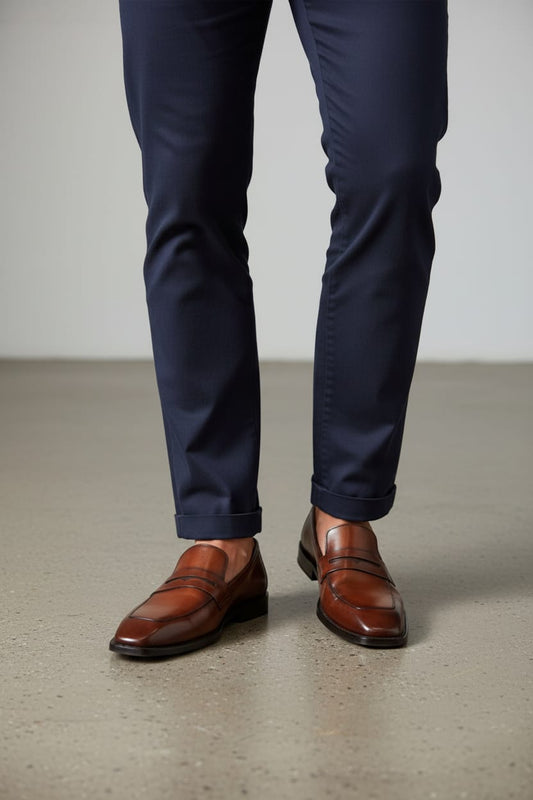 Penny Loafer | Leather Sole | Loafer Brown Color