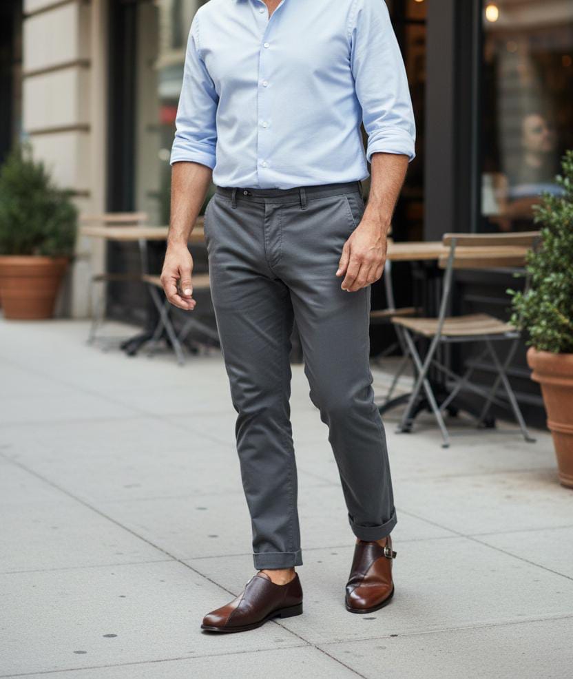 Single Monk Strap | Leather sole | Styled with Double Layer in Brown Color