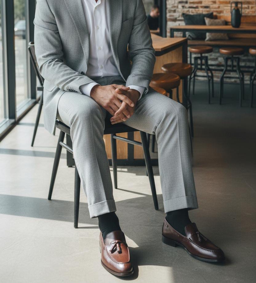 Brown Leather Loafer | Leather Shoes | Penny Loafer Leather sole in Brown Color | Tassel Loafer