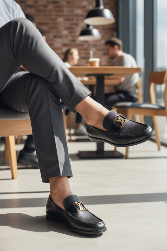 Single Monk Strap | Leather Sole | Monk Black Color