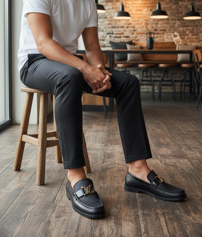 Single Monk Strap | Leather Sole | Monk Black Color