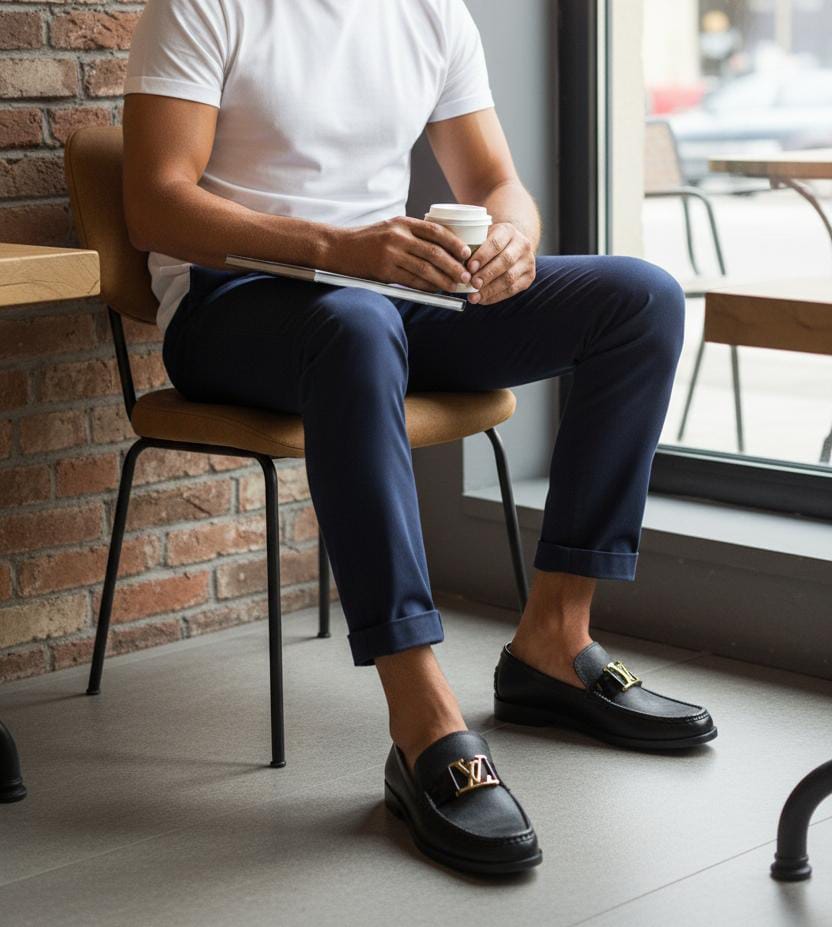 Single Monk Strap | Leather Sole | Monk Black Color